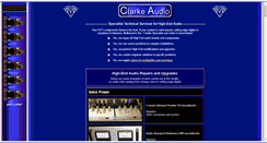 Desktop Screenshot of clarkeaudio.com